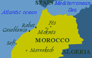 Carte du Maroc